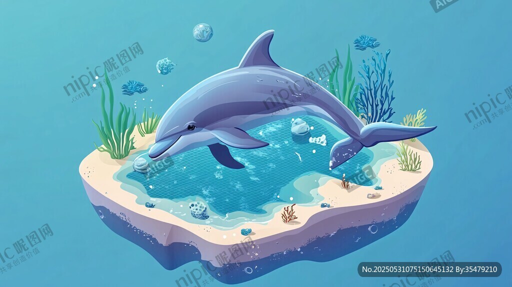 跳跃海豚的海底梦幻小世界