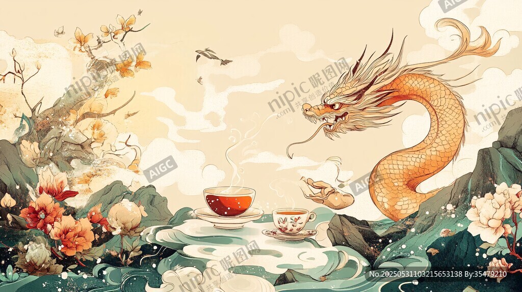 祥龙伴茶享中式诗意之境