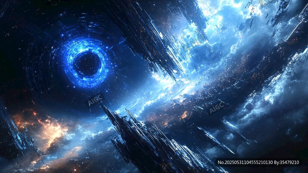 梦幻星际漩涡与未来建筑