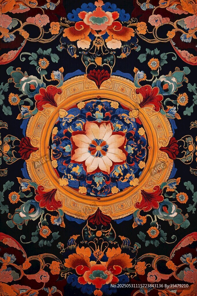 精美传统中式花纹图案