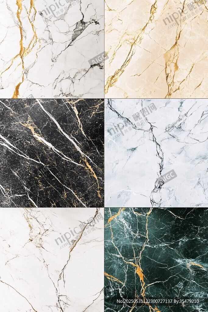 多样大理石纹理精美展示