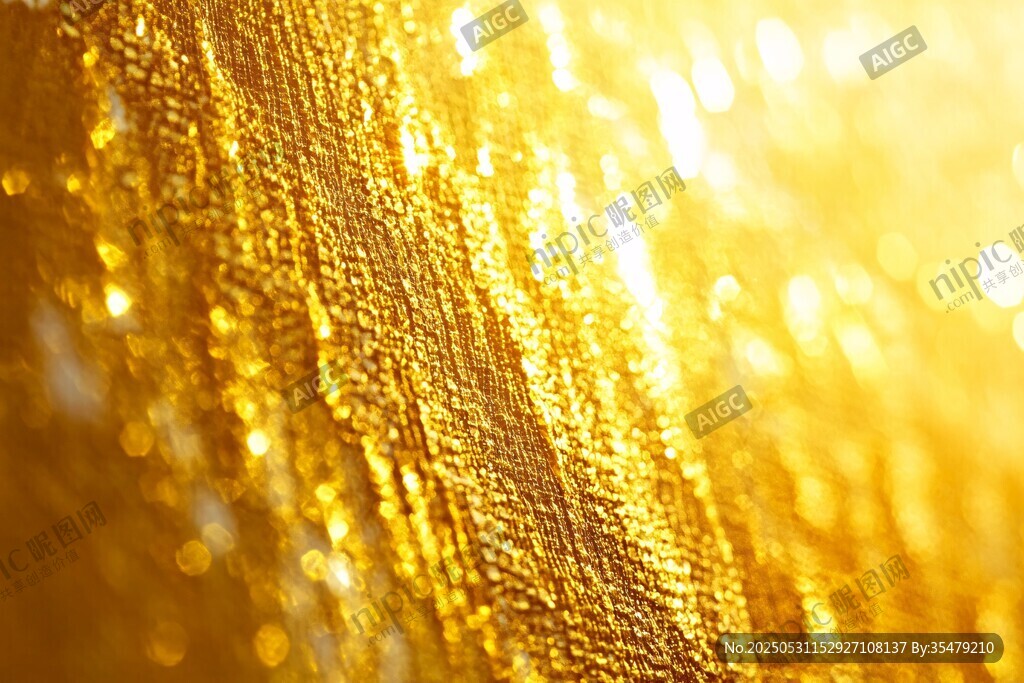 金色闪耀纹理背景画面