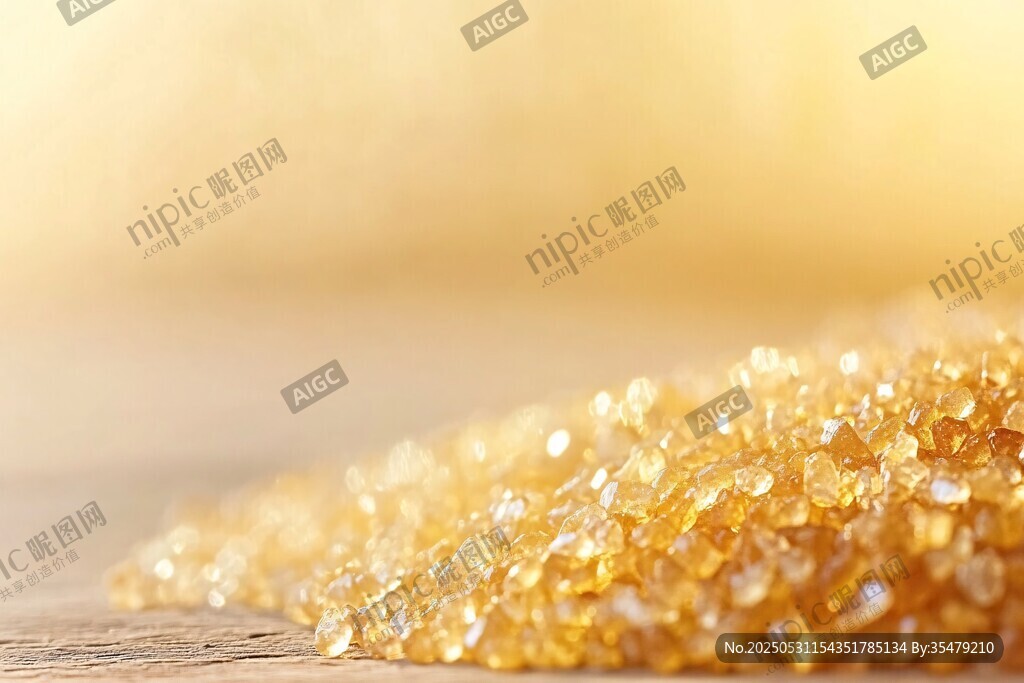 金黄砂糖特写
