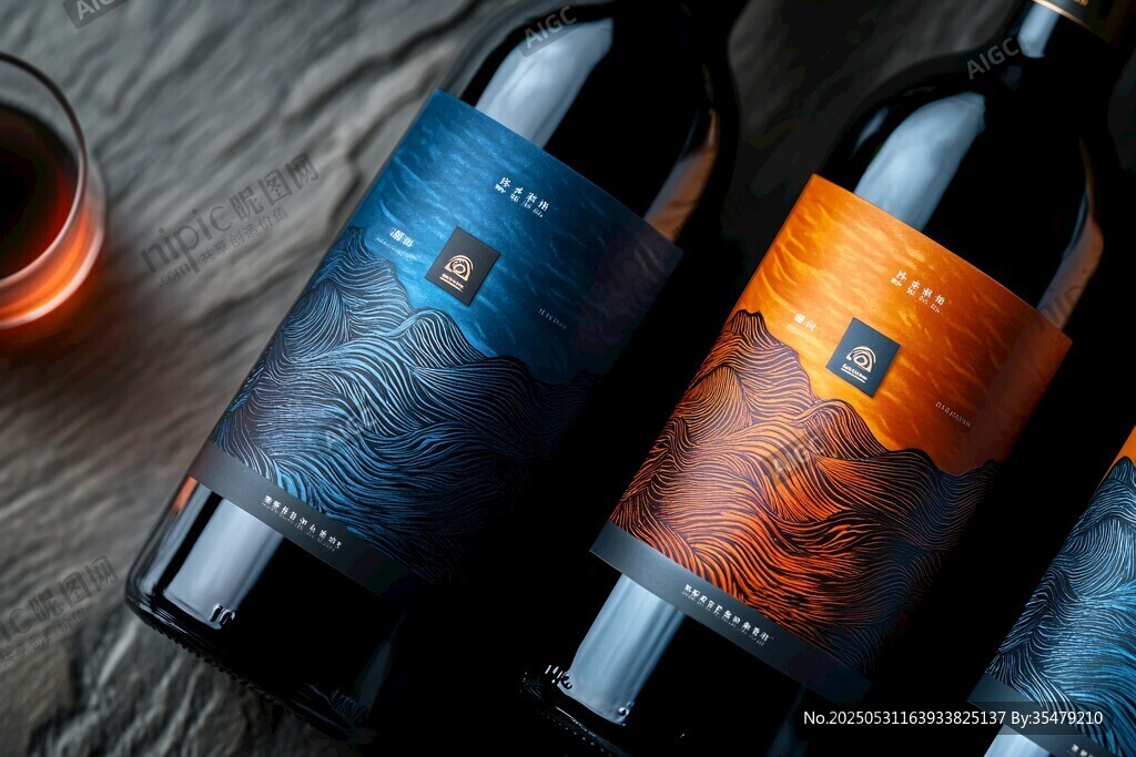 精致包装的特色葡萄酒