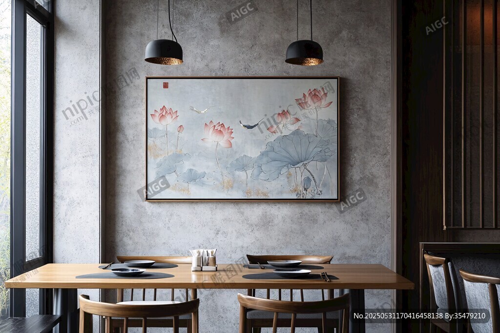 中式餐厅内的雅致用餐场景