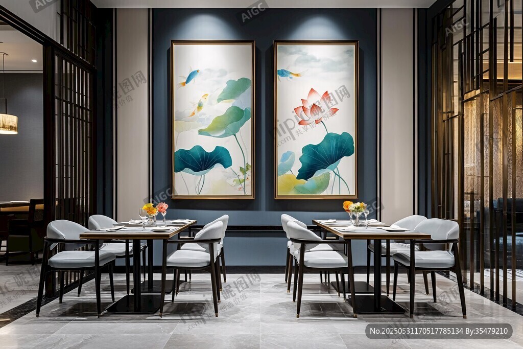 中式餐厅雅致用餐空间