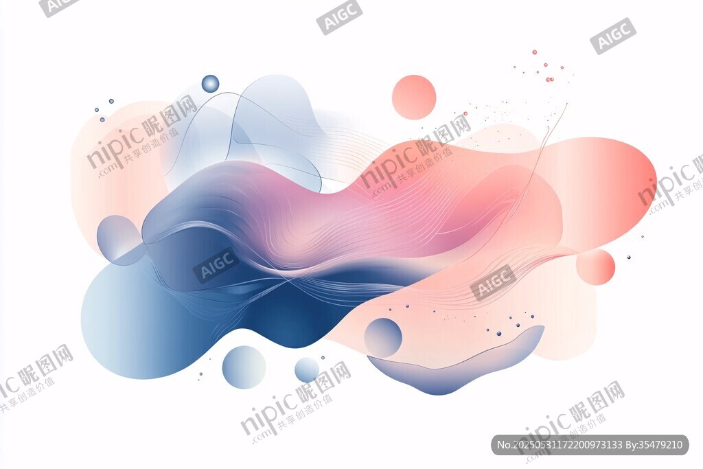 流体渐变抽象艺术背景图