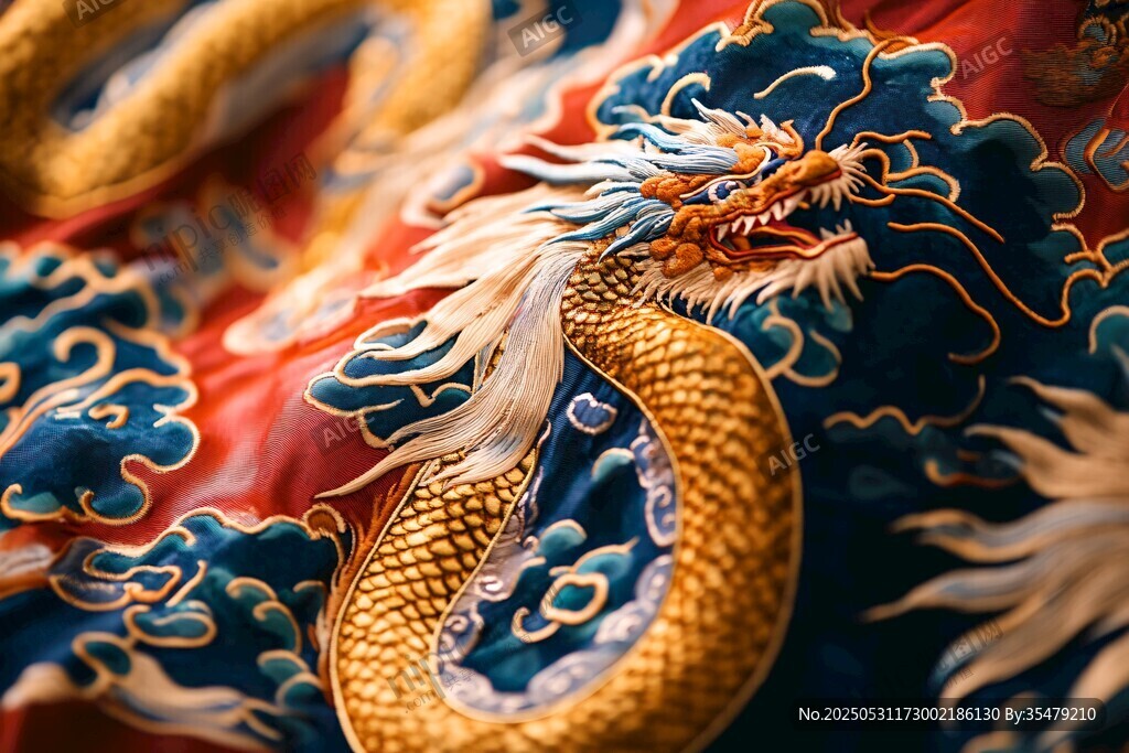 龙纹华绣