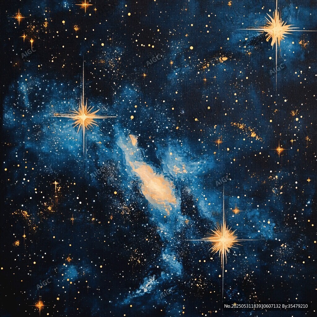 梦幻璀璨的深邃星空景象