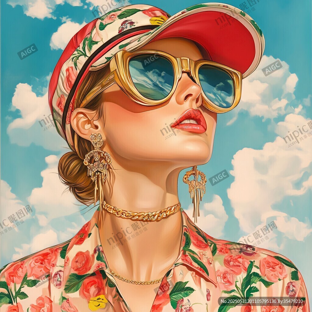 时尚潮女的夏日酷炫装扮