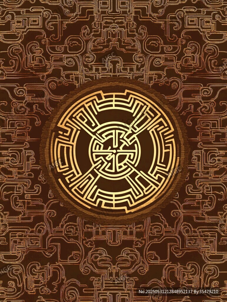 中式古典花纹图案背景