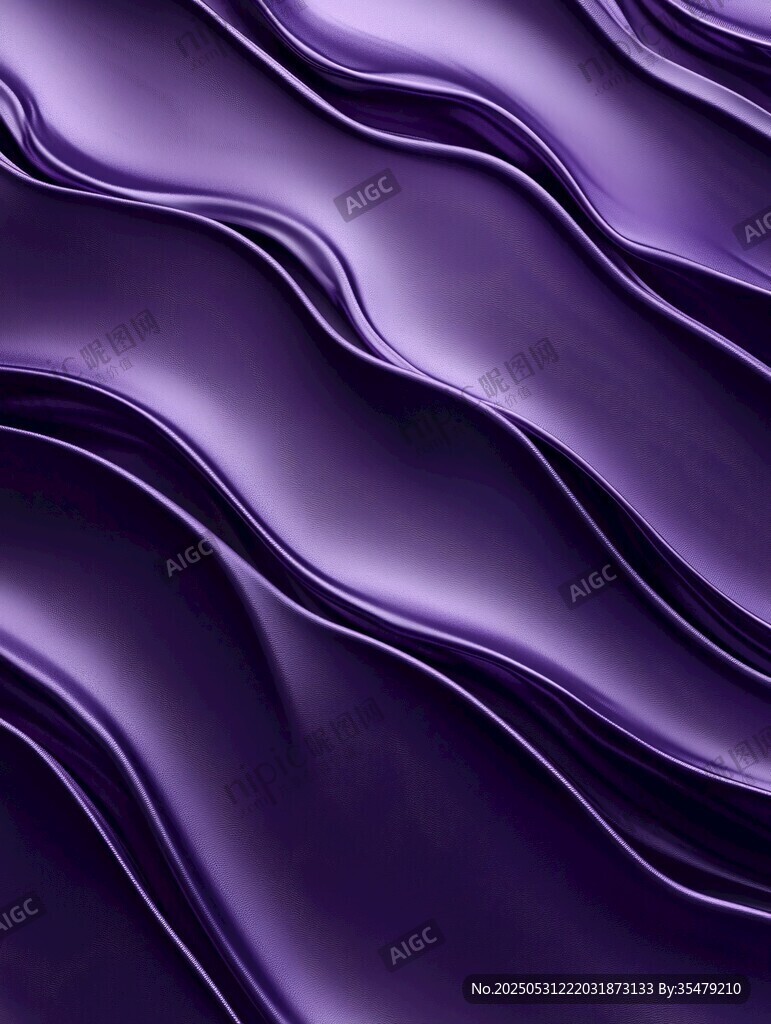 紫色流动波纹质感背景图