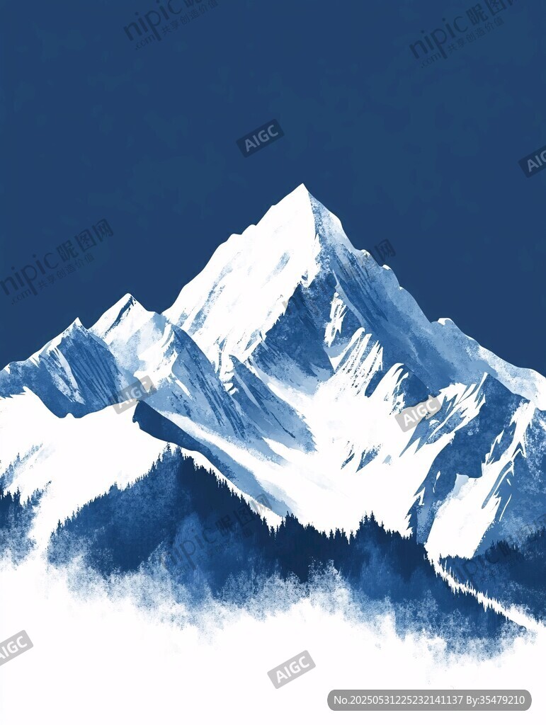 巍峨雪山壮丽景致