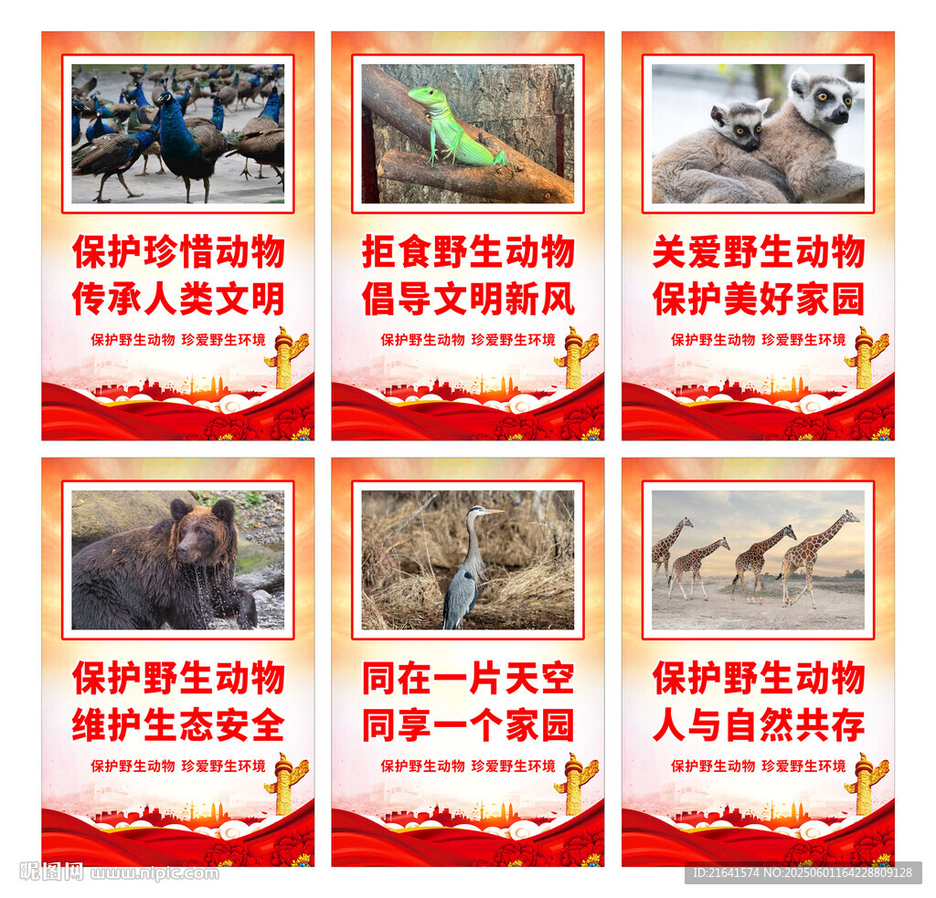 保护野生动物标语