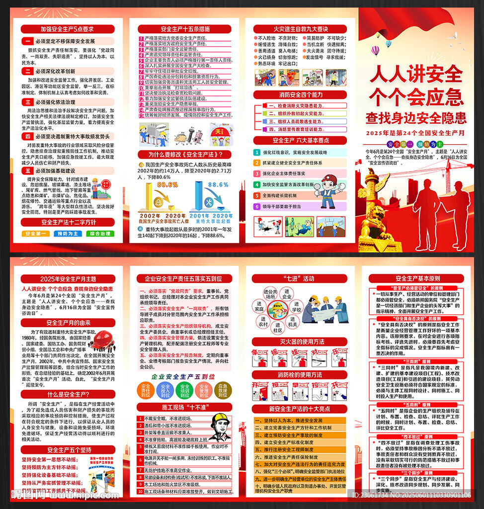 2025年安全生产月宣传手册