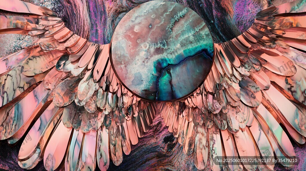 梦幻羽翼环绕神秘星球