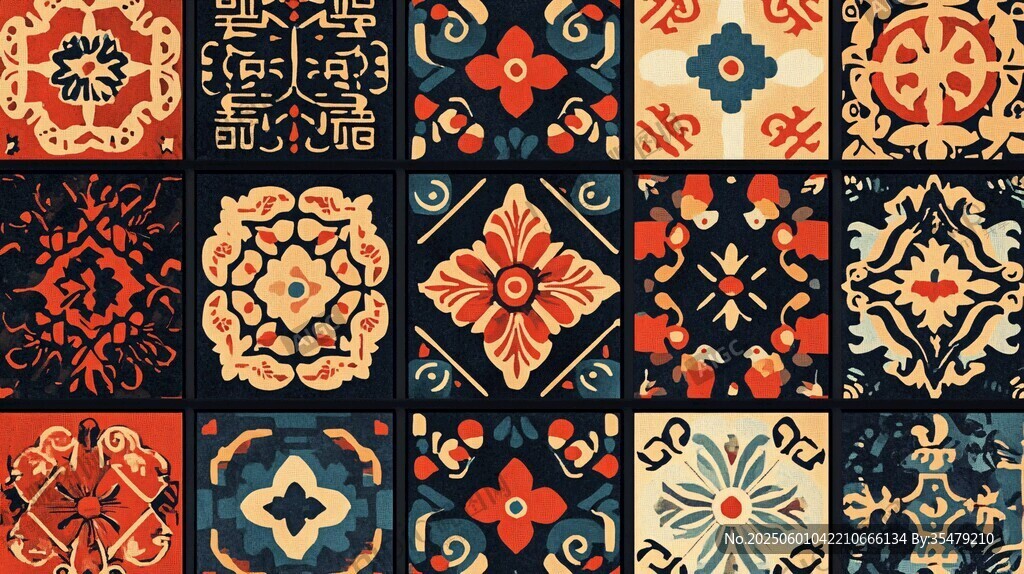 中式传统复古花纹图案集