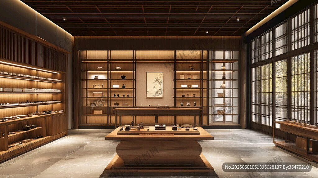 中式雅致茶室空间展示