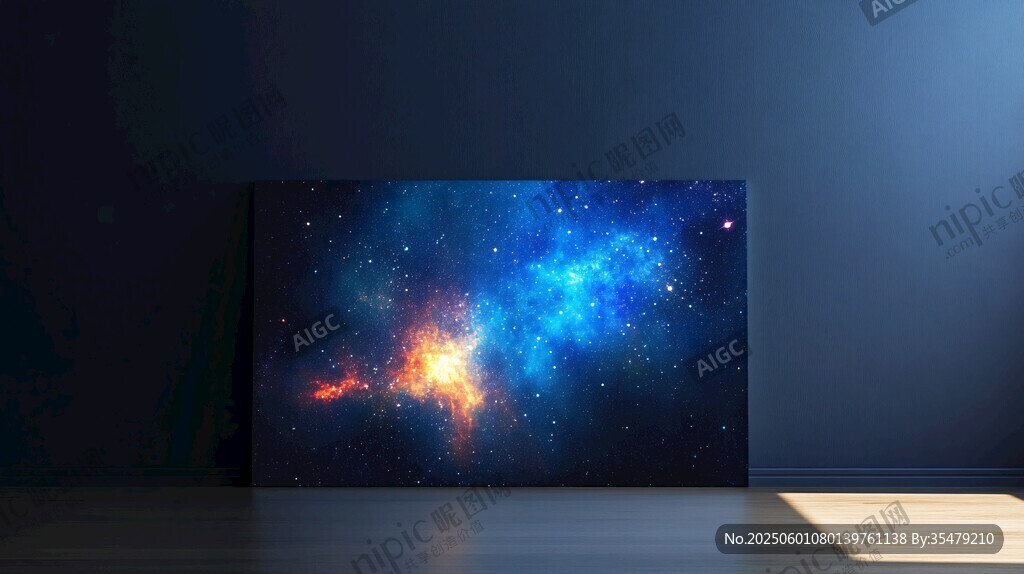 梦幻星空电视屏幕展示