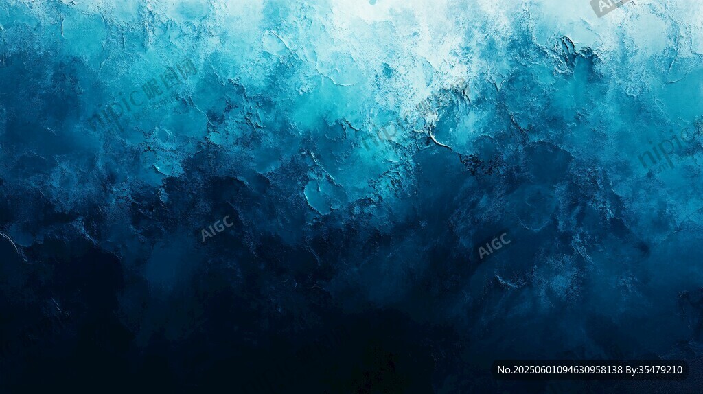 深海梦幻光影纹理背景图