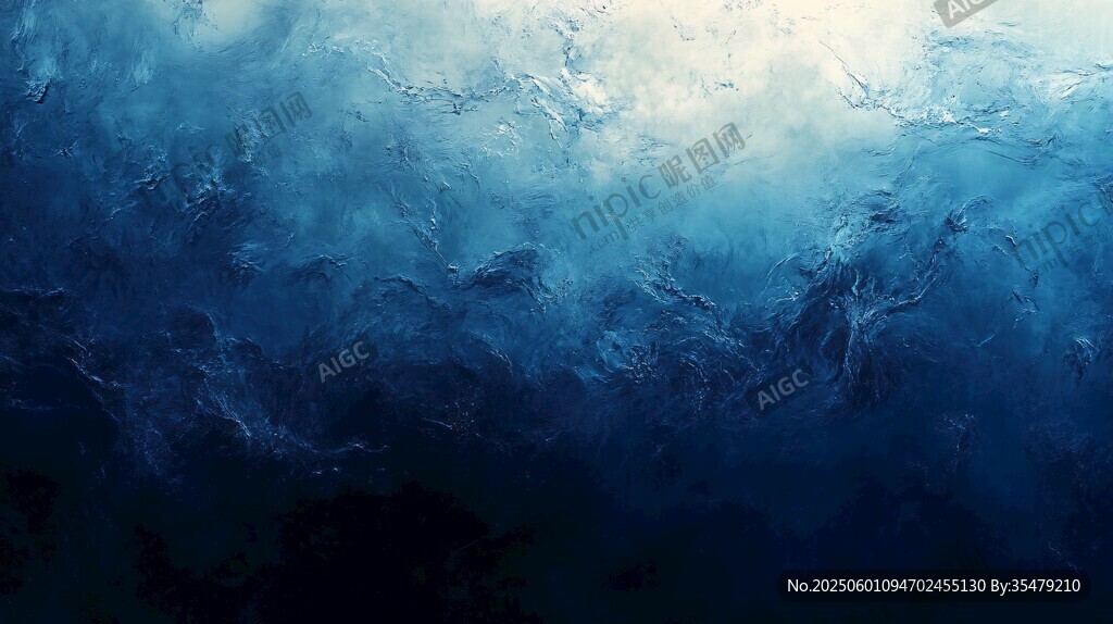深海梦幻光影艺术画面