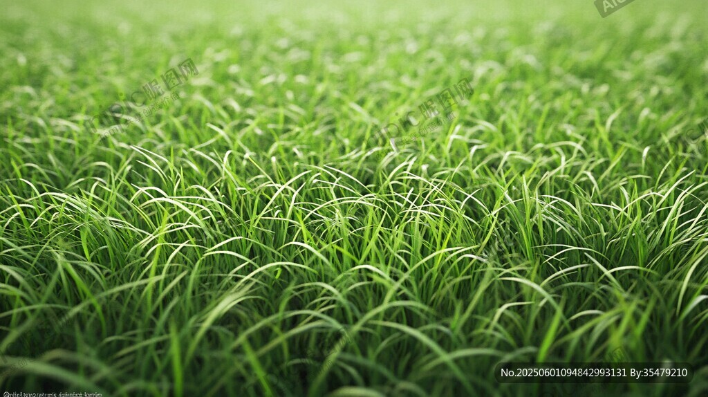 翠绿青草 清新自然景象
