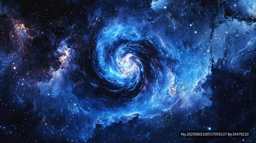 梦幻宇宙旋涡星系景象