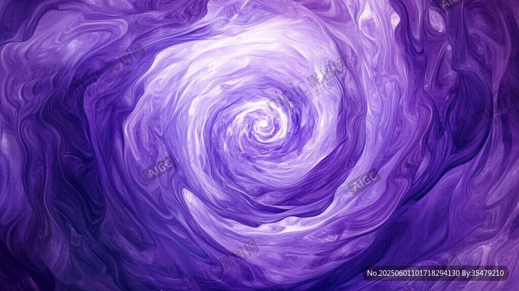 梦幻紫色漩涡抽象艺术背景