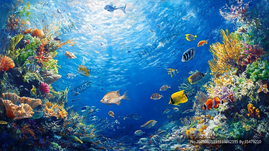 梦幻海底世界缤纷鱼群