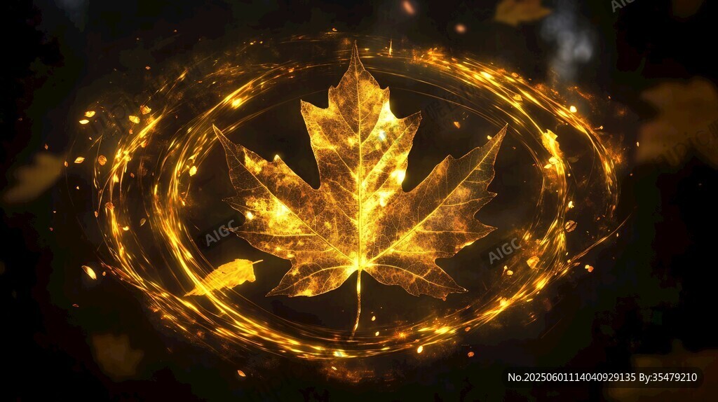 金色枫叶特效 闪耀视觉魅力