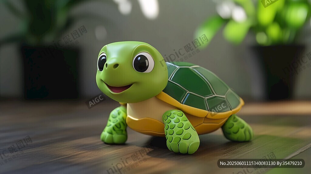 可爱绿色玩具小乌龟