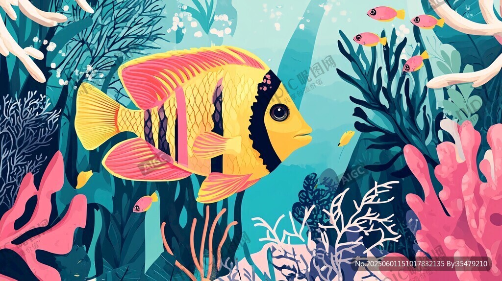 热带鱼畅游梦幻海底世界