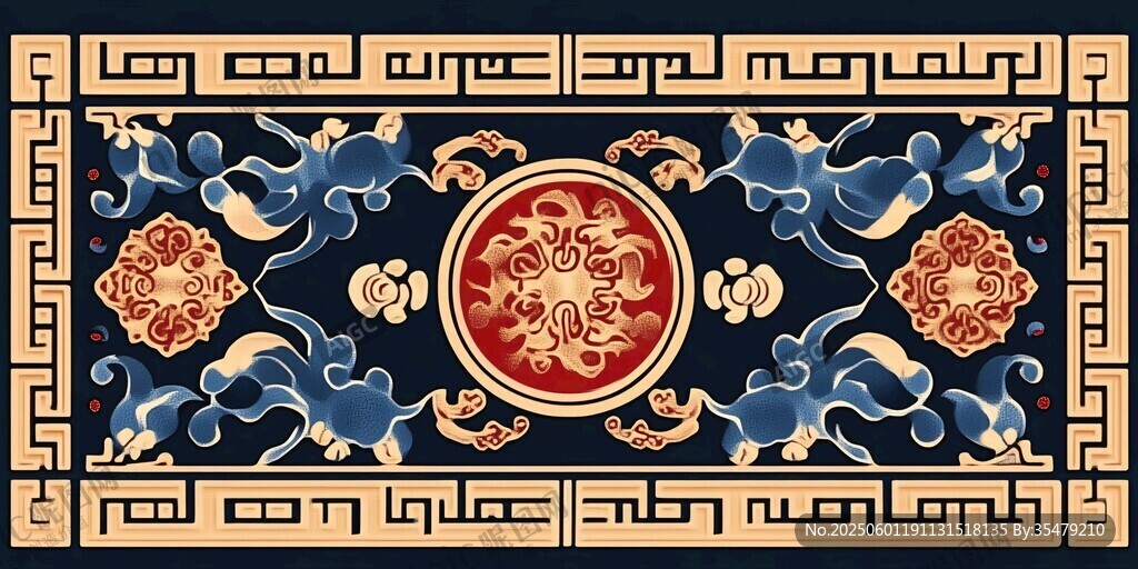 中式传统吉祥花纹图案