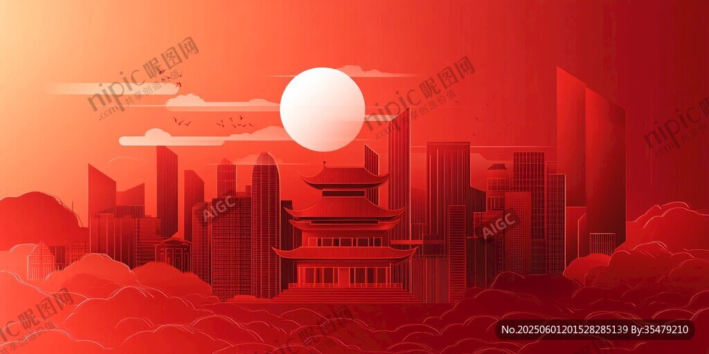 红日映城 古韵新景