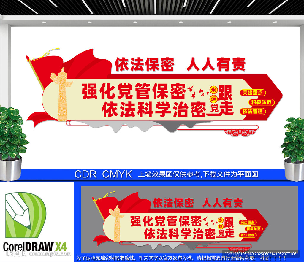 党管保密文化墙