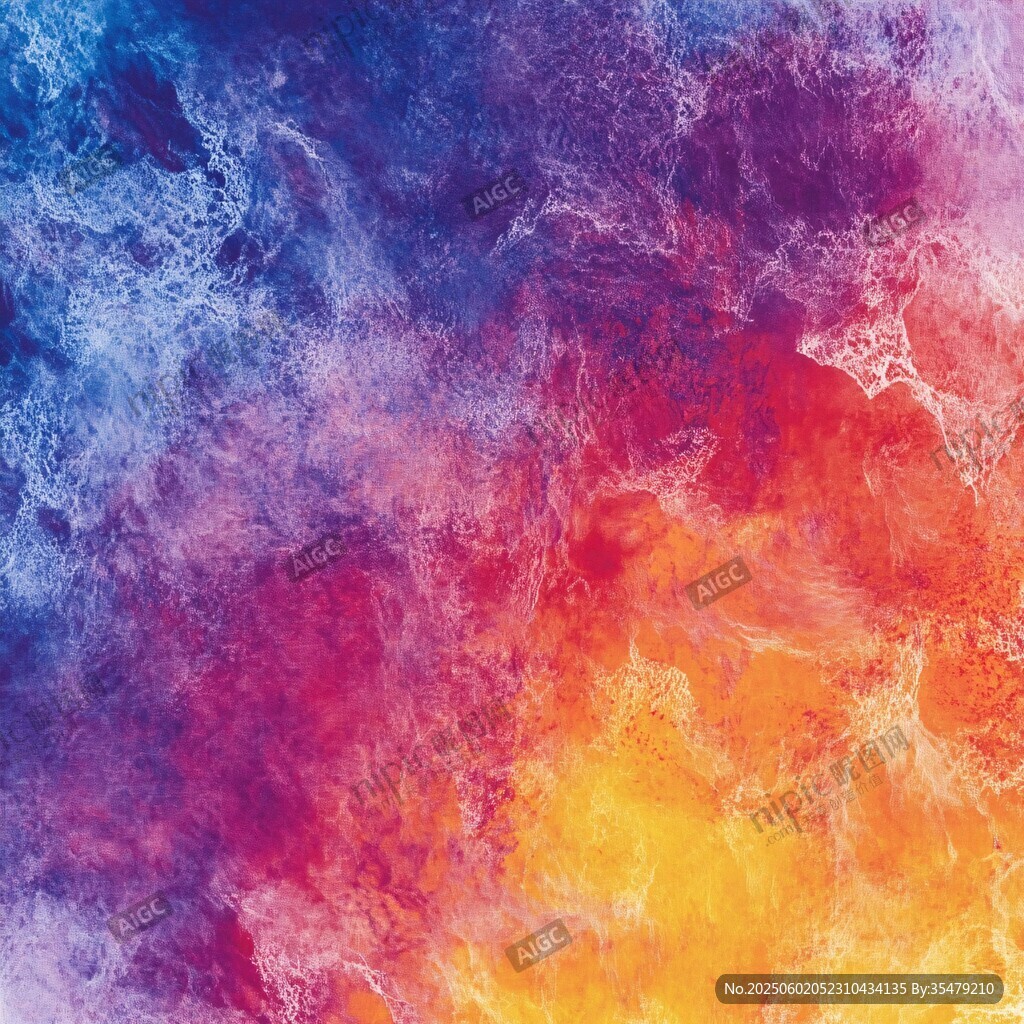 梦幻绚丽水彩抽象背景图