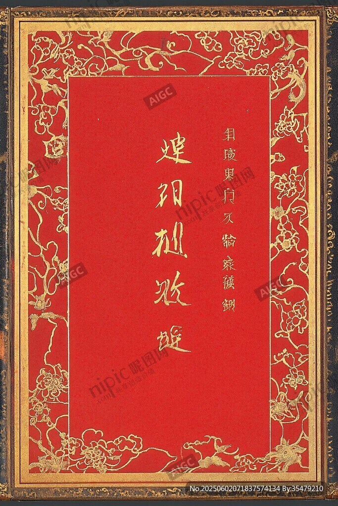 古典中式红色婚礼邀请函