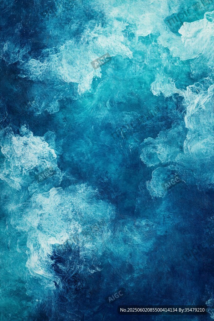梦幻蓝绿云彩纹理背景