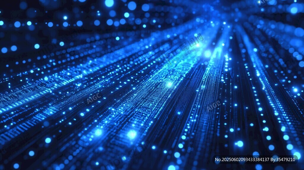 蓝色科技光线特效背景图