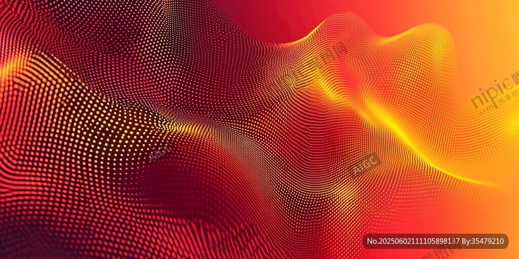 绚丽动感波浪背景图