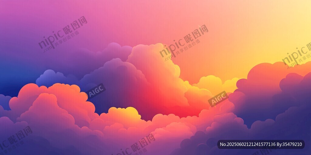 梦幻绚丽的天空云彩景观