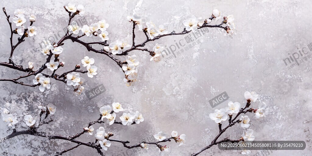 雪覆杏花枝 素雅之美
