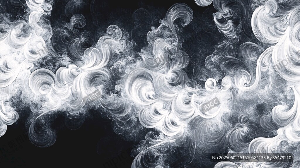 梦幻白色烟雾抽象背景图