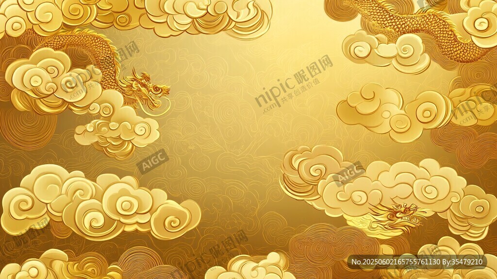 金色祥云背景图