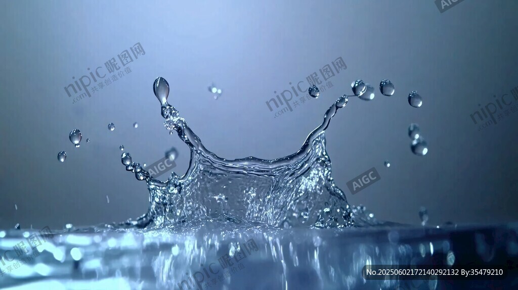 水滴飞溅的美妙瞬间