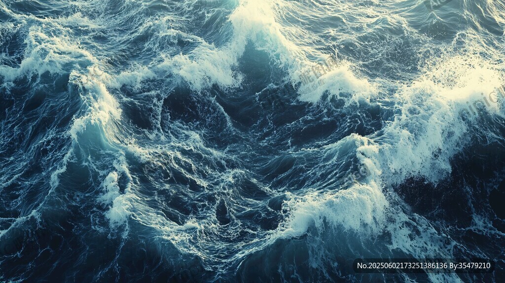 汹涌澎湃的浩瀚海洋