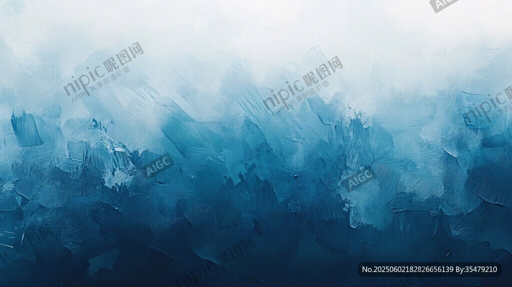 蓝色抽象笔触背景纹理