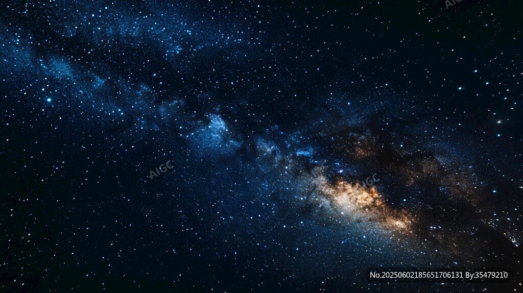 璀璨星空下的宇宙壮丽景象