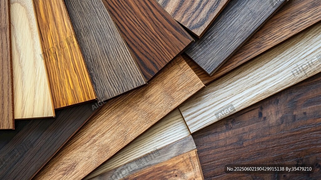 多样实木板材展示