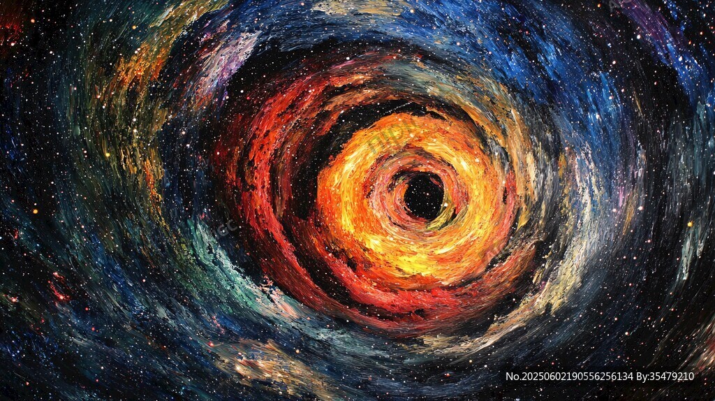 梦幻宇宙黑洞艺术图景